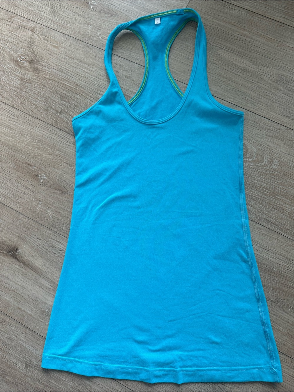 lululemon athletica Bright Turquoise Racerback Tank